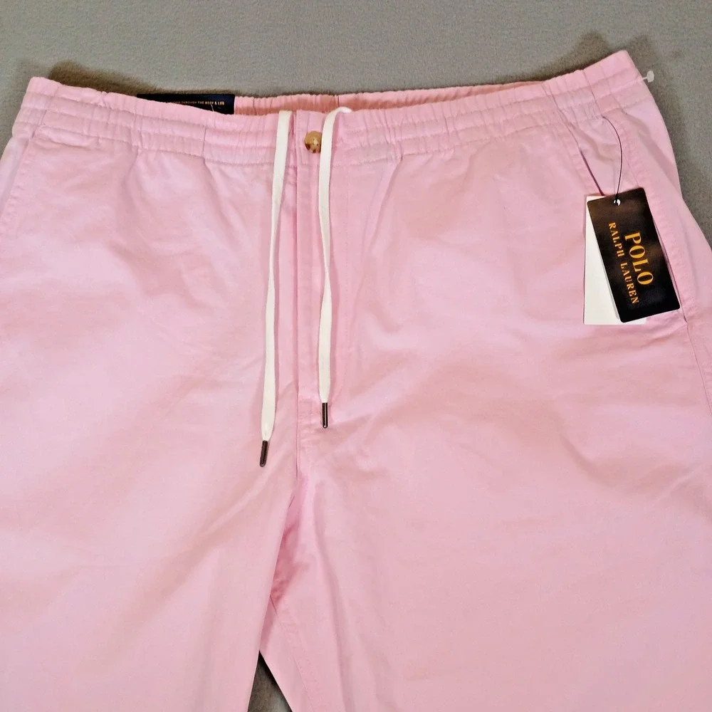 POLO RALPH LAUREN Men's Stretch Classic-Fit Polo Chino Pants Pink Size XL